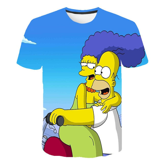 The Simpsons Homer 3d Print T Shirt Bart Simpson House Clothing Homer Simpsons Sweatshirt Costume Men/women Simpson Family Shirt-9