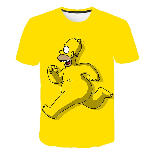 The Simpsons Homer 3d Print T Shirt Bart Simpson House Clothing Homer Simpsons Sweatshirt Costume Men/women Simpson Family Shirt-2