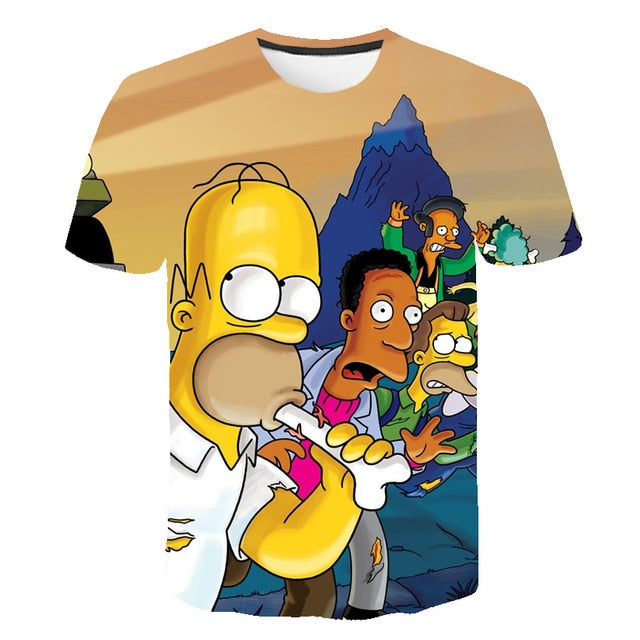 The Simpsons Homer 3d Print T Shirt Bart Simpson House Clothing Homer Simpsons Sweatshirt Costume Men/women Simpson Family Shirt-7