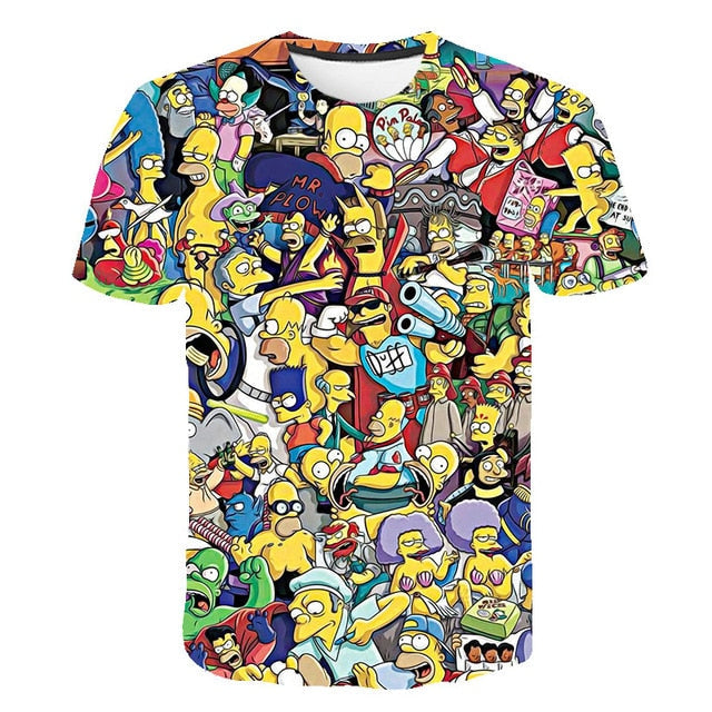 The Simpsons Homer 3d Print T Shirt Bart Simpson House Clothing Homer Simpsons Sweatshirt Costume Men/women Simpson Family Shirt-6