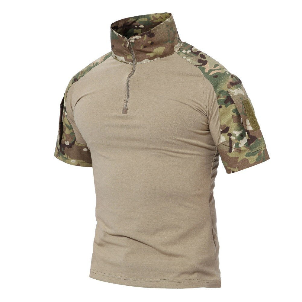 T-shirts Men Summer Cotton Tactical Tops Tees Military Style Army Breathable Paintball Security T-shirts Man Clothing-2