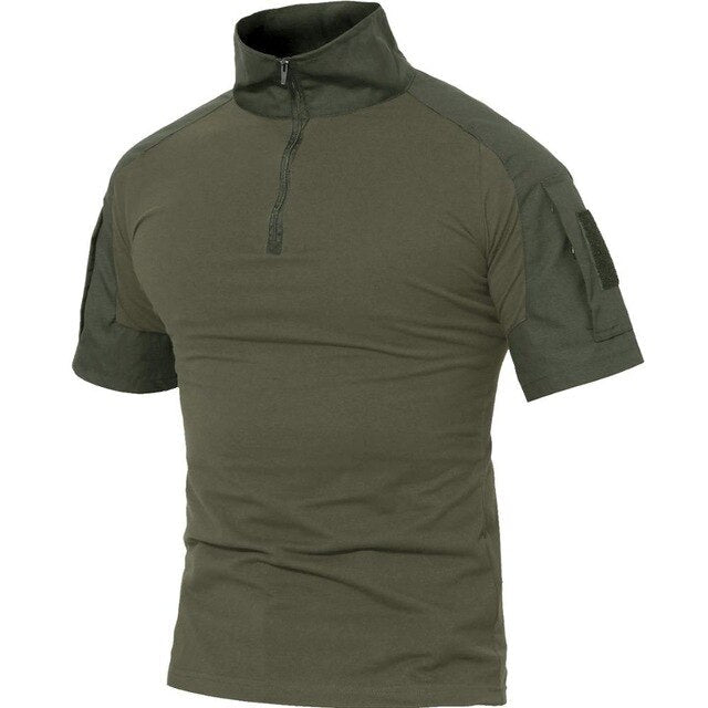 T-shirts Men Summer Cotton Tactical Tops Tees Military Style Army Breathable Paintball Security T-shirts Man Clothing-7