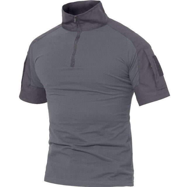 T-shirts Men Summer Cotton Tactical Tops Tees Military Style Army Breathable Paintball Security T-shirts Man Clothing-6
