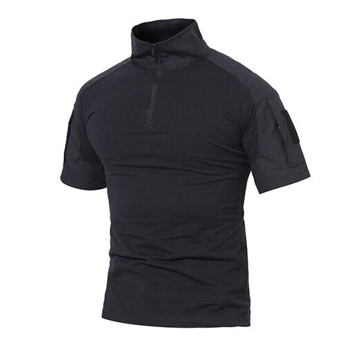 T-shirts Men Summer Cotton Tactical Tops Tees Military Style Army Breathable Paintball Security T-shirts Man Clothing-5