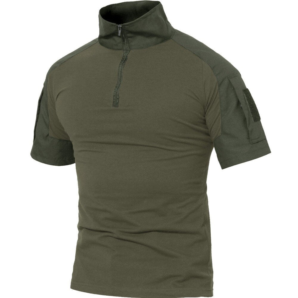 T-shirts Men Summer Cotton Tactical Tops Tees Military Style Army Breathable Paintball Security T-shirts Man Clothing-4