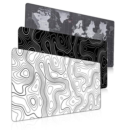 Extended Mouse Pad Large Size Mousepad for Gaming Office Home 80X30Cm Black White Map