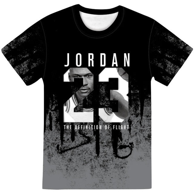 Man's Jordan 23 3D T Shirts Men Camouflage O-neck Fashion Printed 23 Hip-Hop Tee Camisetas Clothing Casual Top-6