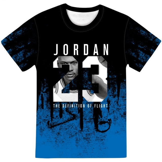 Man's Jordan 23 3D T Shirts Men Camouflage O-neck Fashion Printed 23 Hip-Hop Tee Camisetas Clothing Casual Top-5