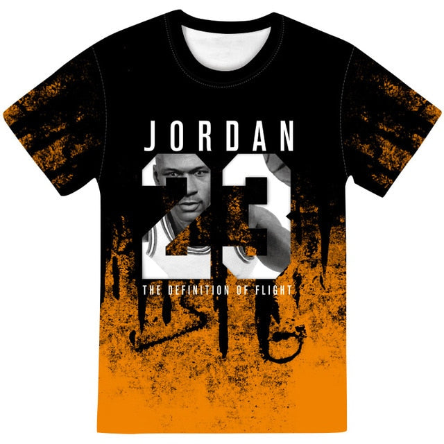 Man's Jordan 23 3D T Shirts Men Camouflage O-neck Fashion Printed 23 Hip-Hop Tee Camisetas Clothing Casual Top-12