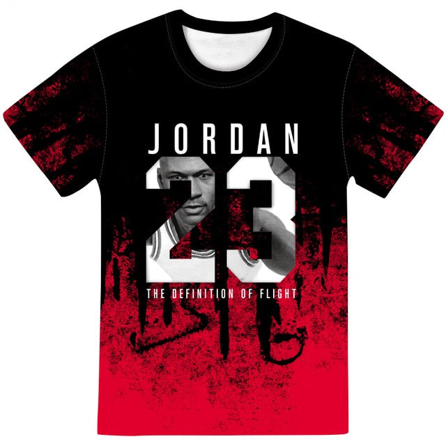 Man's Jordan 23 3D T Shirts Men Camouflage O-neck Fashion Printed 23 Hip-Hop Tee Camisetas Clothing Casual Top-9