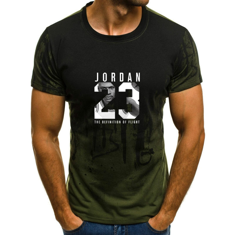 Man's Jordan 23 3D T Shirts Men Camouflage O-neck Fashion Printed 23 Hip-Hop Tee Camisetas Clothing Casual Top-3