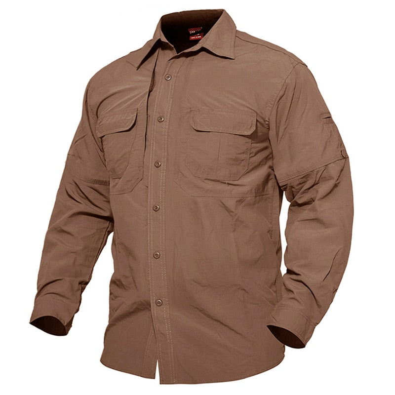 Shirts Men Summer Quick Drying Military Tactical Shirts Long Sleeve Breathable Combat Work Shirt Man Clothing-4