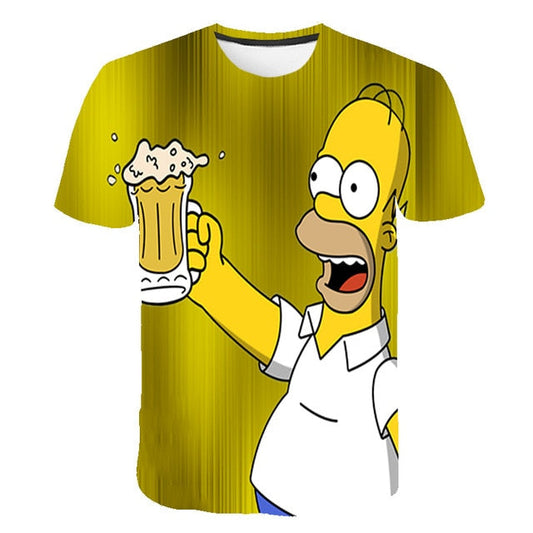 The Simpsons Homer 3d Print T Shirt Bart Simpson House Clothing Homer Simpsons Sweatshirt Costume Men/women Simpson Family Shirt-10