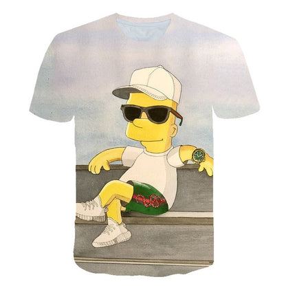 The Simpsons Homer 3d Print T Shirt Bart Simpson House Clothing Homer Simpsons Sweatshirt Costume Men/women Simpson Family Shirt-8