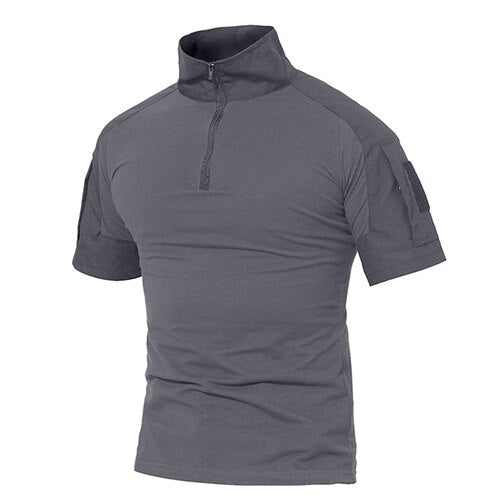 Men Summer T Shirts Airsoft Army Tactical T Shirt Short Sleeve Military Camouflage Cotton Tee Shirts Paintball Clothing-5