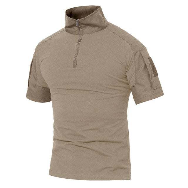 Men Summer T Shirts Airsoft Army Tactical T Shirt Short Sleeve Military Camouflage Cotton Tee Shirts Paintball Clothing-3