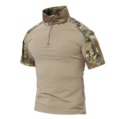 Men Summer T Shirts Airsoft Army Tactical T Shirt Short Sleeve Military Camouflage Cotton Tee Shirts Paintball Clothing-8