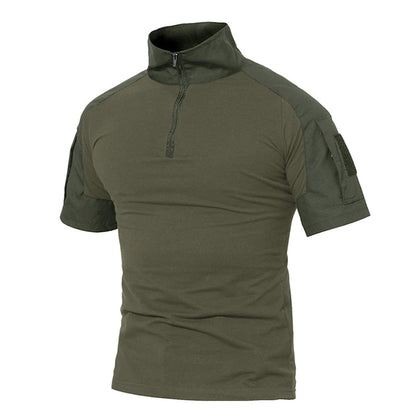 Men Summer T Shirts Airsoft Army Tactical T Shirt Short Sleeve Military Camouflage Cotton Tee Shirts Paintball Clothing-4