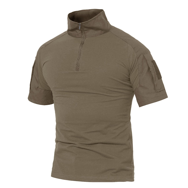 Men Summer T Shirts Airsoft Army Tactical T Shirt Short Sleeve Military Camouflage Cotton Tee Shirts Paintball Clothing-1
