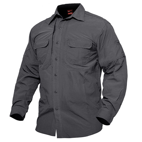 Shirts Men Summer Quick Drying Military Tactical Shirts Long Sleeve Breathable Combat Work Shirt Man Clothing-0